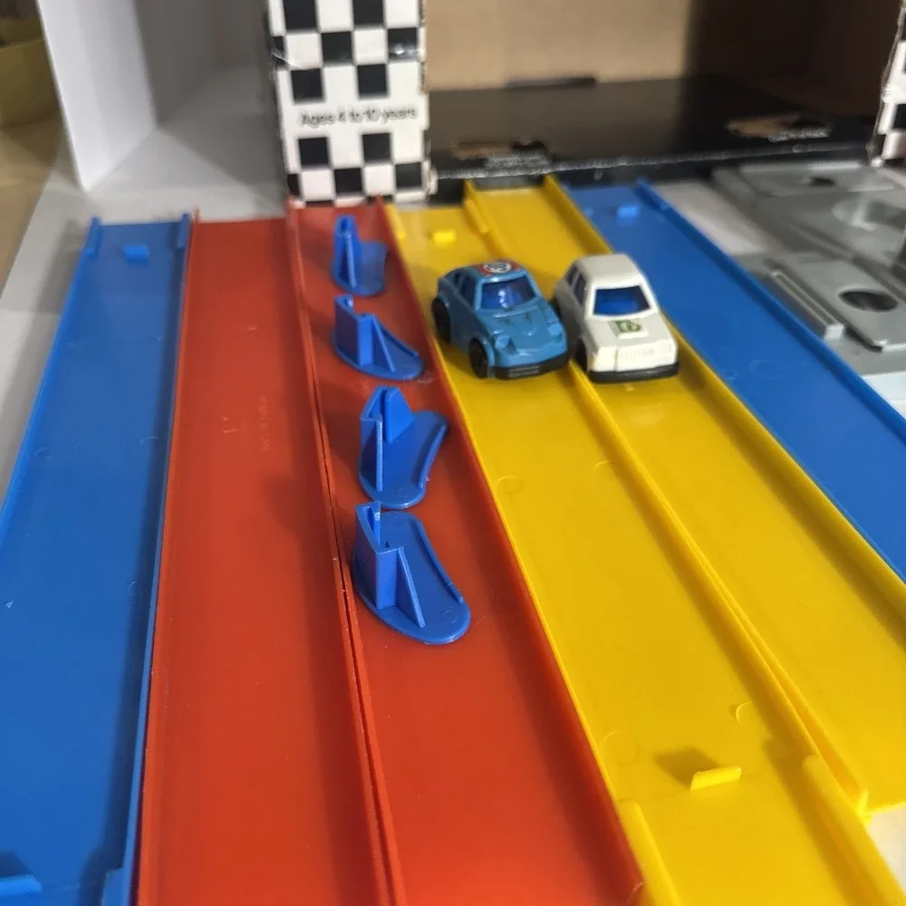 Micro Zoomers Race Track Set Kusan Made In Taiwan Complete Set‎ With Box